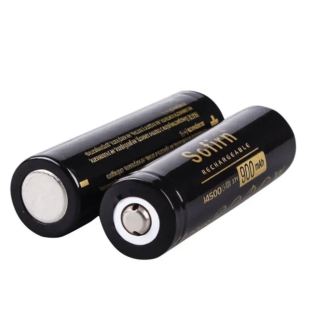 Аккумулятор 14500 / AA Sofirn 900 mAh пальчиковый литий-ионный Li-Ion 3.7V Выпуклый плюс (19302) - Фото 3 Аккумулятор 14500 / AA Sofirn 900 mAh пальчиковый литий-ионный Li-Ion 3.7V Выпуклый плюс (19302) - изображение 3