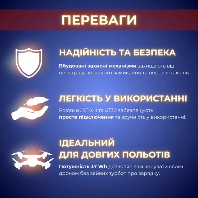Аккумулятор RadioMaster 2S 5000 mAh FPV JST-XH и XT30, TX16S, TX12, BOXER (19261) - Фото 8 Аккумулятор RadioMaster 2S 5000 mAh FPV JST-XH и XT30, TX16S, TX12, BOXER (19261) - зображення 8