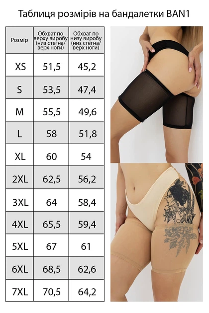 Бандалетки в сіточку із силіконом TOTALFIT BAN1-A32 5XL - Фото 5 Бандалетки в сіточку із силіконом TOTALFIT BAN1-A32 5XL - зображення 5