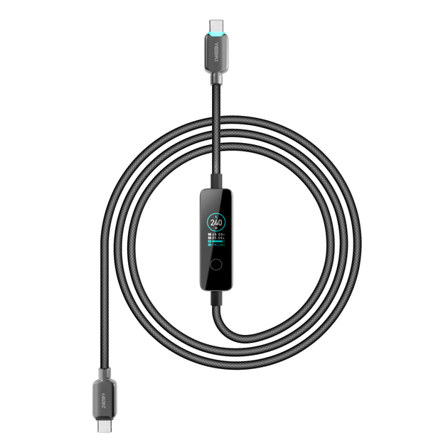 Кабель USB YOKI MONITOR YK-CAMO924L2 Type-C to Type-C 240W 2m - изображение 2