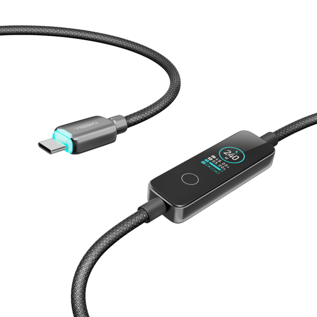Кабель USB YOKI MONITOR YK-CAMO924L2 Type-C to Type-C 240W 2m - изображение 4