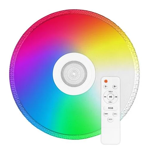 Світильник світлодіодний накладний Biom SMART Bluetooth-динамік з д/к 70W 3000-6000 К (SML-R47-70-M-RGB) - Фото 1 Світильник світлодіодний накладний Biom SMART Bluetooth-динамік з д/к 70W 3000-6000 К (SML-R47-70-M-RGB) - зображення 1