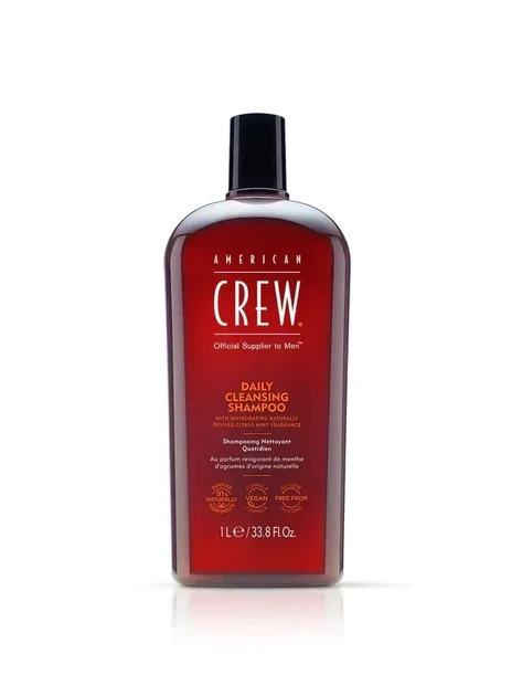 Шампунь для волос American Crew Cleanser Shampoo 1000 мл для ежедневного использования, деликатного очищения кожи головы - изображение 6
