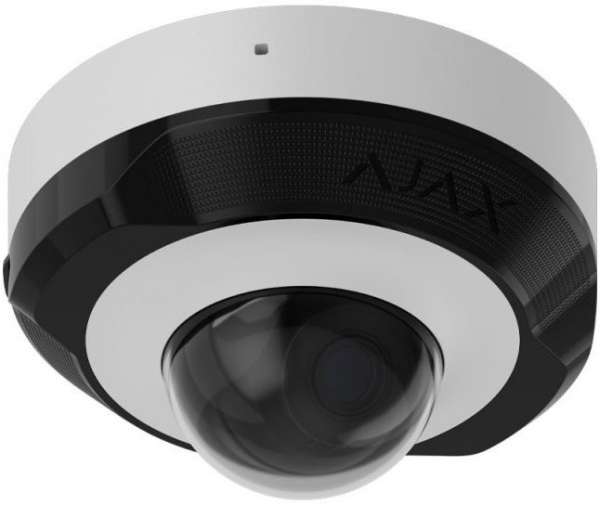IP-камера дротова Ajax DomeCam Mini, 5мп, 2.8 мм, Poe, True wdr, ip 65, ік 30 м, аудіо, кут огляду 100° до 110°, мінішквартира, біла 000039319 - зображення 3