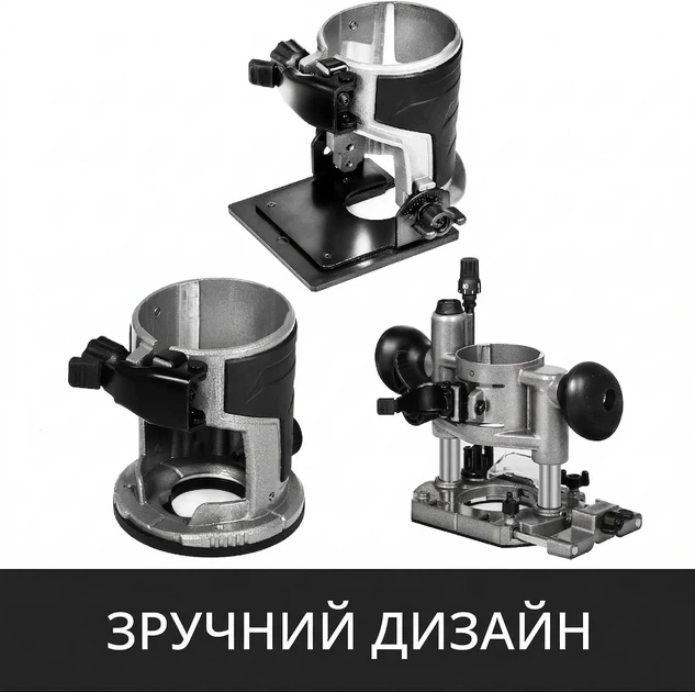 Фрезер по дереву VEVOR 710 Вт / 10 000–30 000 об/мин / цанги 1/4« и 3/8» / Алюминиевый корпус (100808892) - Б/У - Фото 2 Фрезер по дереву VEVOR 710 Вт / 10 000–30 000 об/мин / цанги 1/4« и 3/8» / Алюминиевый корпус (100808892) - Б/У - изображение 2