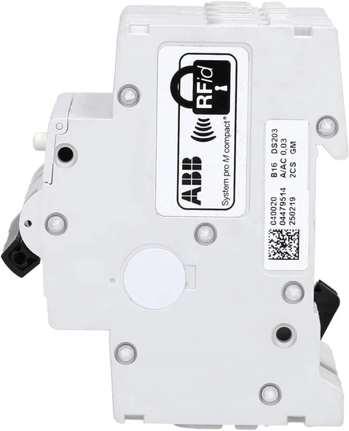 Автоматический выключатель ABB DS203NC INT DIF MAG / B16 / 6 kA / 3P+N / Type-A / 30 мА / Белый Б/В k1 - изображение 3