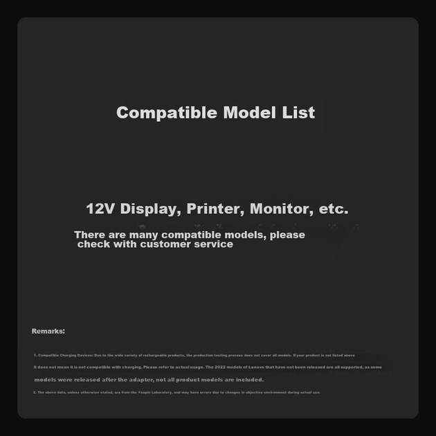 Кабель живлення Youpin 12V7A для моніторів AOC - зображення 11