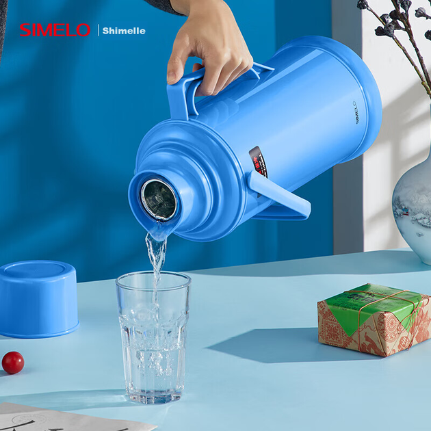 Ізольований термос SIMELO, скляна внутрішня оболонка великої місткості, грілка для домашнього використання, грілка для студентського гуртожитку, грілка, ізольована пляшка для води, 3,2 л - зображення 7