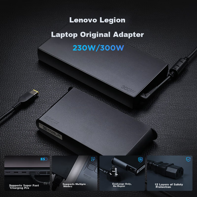 Lenovo Savior Original, 20V15A 300W Квадратная вилка, адаптер питания, зарядное устройство для ноутбука, сетевой шнур, кабель для зарядки компьютера, Black Myth: Wukong - Фото 5 Lenovo Savior Original, 20V15A 300W Квадратная вилка, адаптер питания, зарядное устройство для ноутбука, сетевой шнур, кабель для зарядки компьютера, Black Myth: Wukong - изображение 5