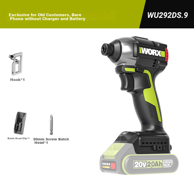 Бесщеточная мини-электрическая отвертка WORX 20 В WU292DS.9 (без аккумулятора), литиевая аккумуляторная ручная дрель, электрическая отвертка - Фото 10 Бесщеточная мини-электрическая отвертка WORX 20 В WU292DS.9 (без аккумулятора), литиевая аккумуляторная ручная дрель, электрическая отвертка - изображение 10