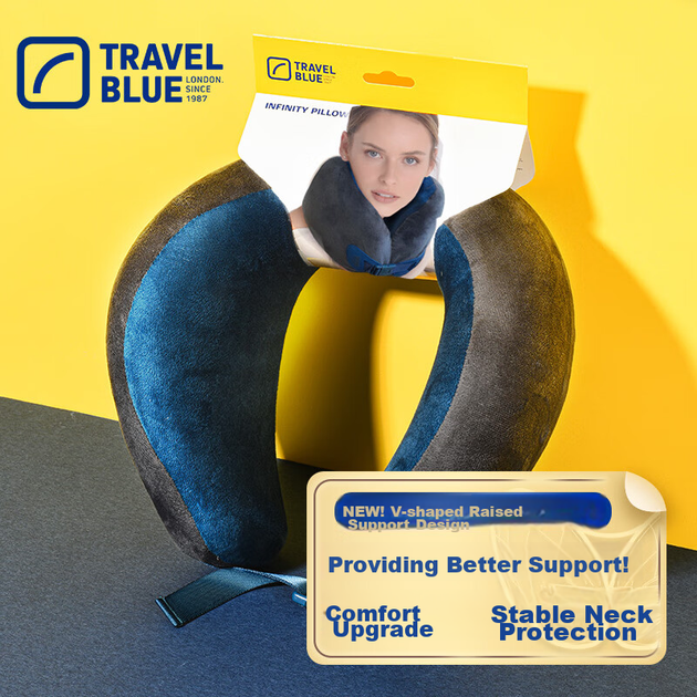 Подушка TRAVEL BLUE U-подібна з ефектом пам'яті - Фото 12 Подушка TRAVEL BLUE U-подібна з ефектом пам'яті - зображення 12