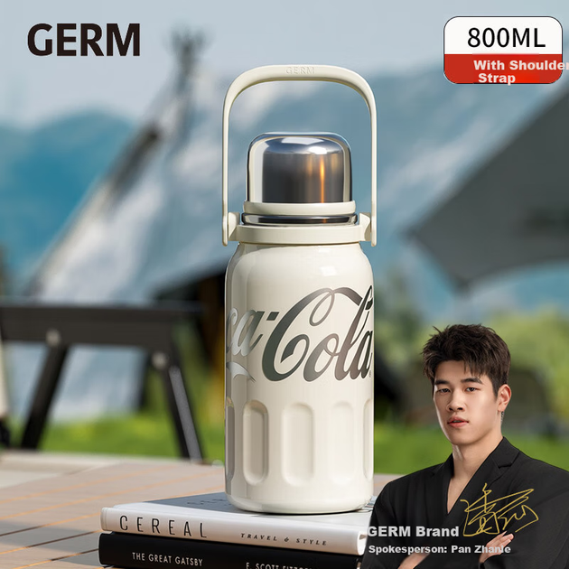Термос Germ Coca-Cola Rhythm для мужчин и женщин спортивный 800мл белый - Фото 4 Термос Germ Coca-Cola Rhythm для мужчин и женщин спортивный 800мл белый - изображение 4