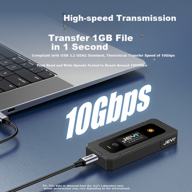 Корпус JEYI для SSD M.2 NVMe/SATA Type-C 3.2 алюминиевый 10Гбит/с - изображение 6