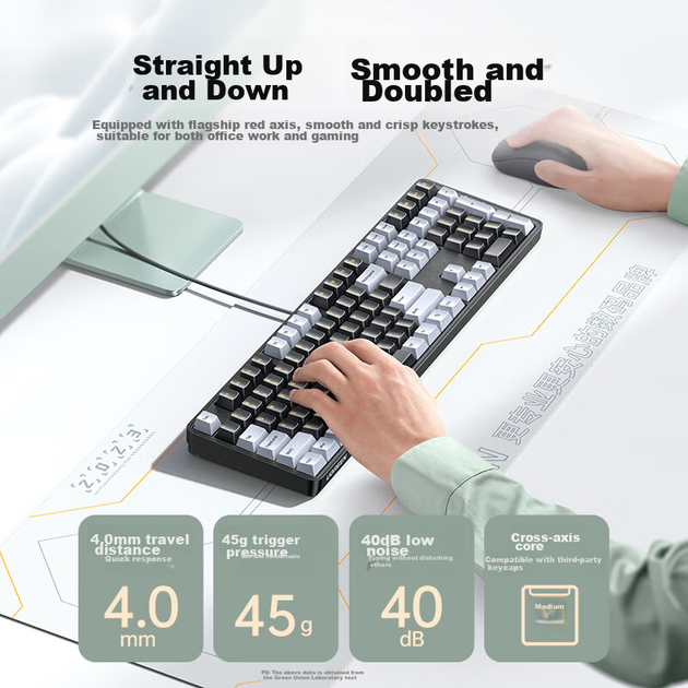 Клавиатура проводная Ugreen KU103 USB-C - изображение 4