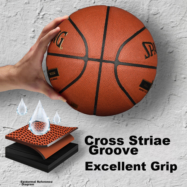 Мяч баскетбольный SPALDING Gold Classic из полиуретана Size 7 (76-857Y) - изображение 2