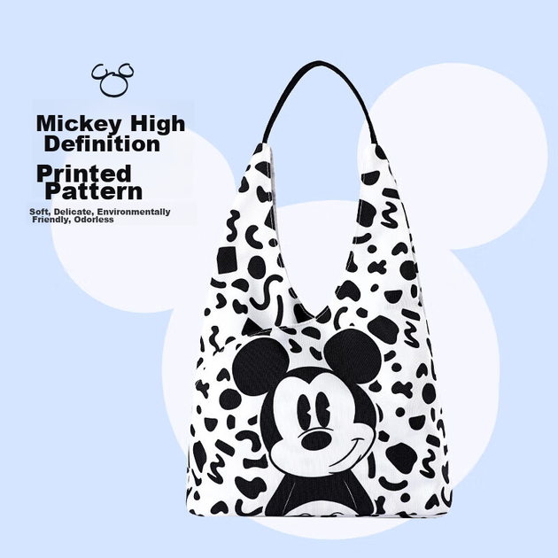 Сумка Disney, жіноча сумка, сумка Міккі Мауса, полотняна сумка великої місткості, мила надлегка тканинна сумка, сумка для щоденних поїздок, подарунок на день народження для жінки - изображение 8