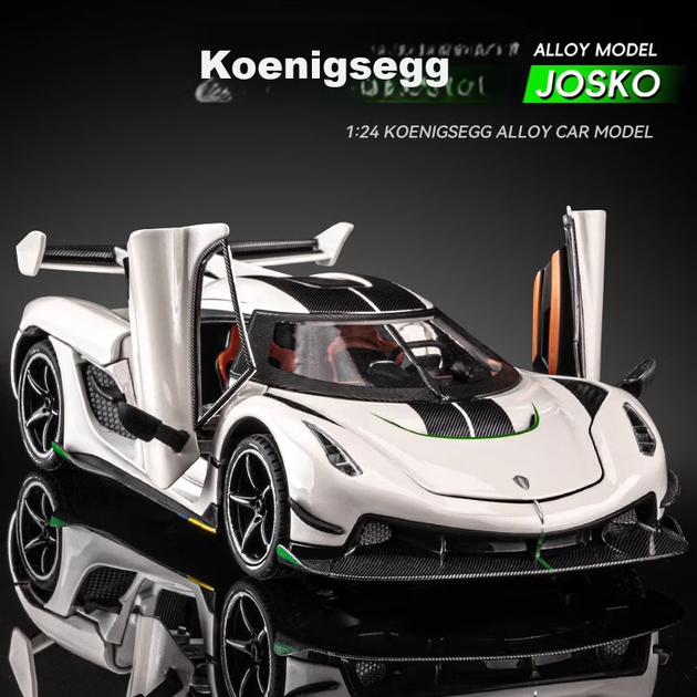 Chiyu Toys, модель спортивного автомобиля Kenner Jesko, реалистичная модель автомобиля из сплава, игрушечная машинка, подарок для мальчиков. - изображение 4