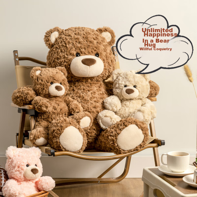 Медведь плюшевый MINISO Jifute большая мягкая игрушка подушка подарочный - изображение 10
