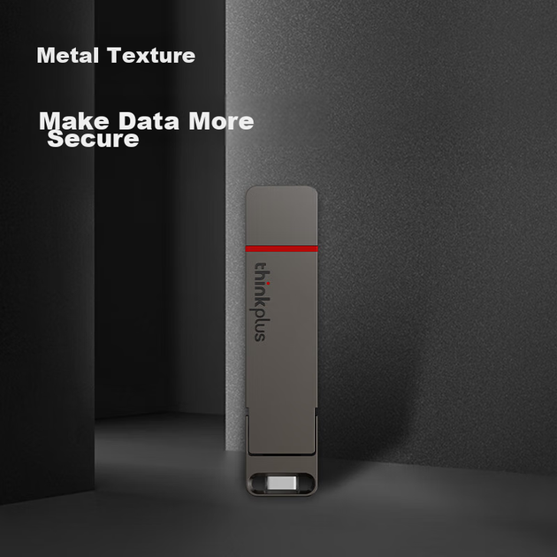 ThinkPlus Lenovo 1TB Dual-Interface Solid State Flash Drive, High-Speed 500MB/s USB-Type C Phone High-Capacity Office Thumb Drive TU200Pro - изображение 6