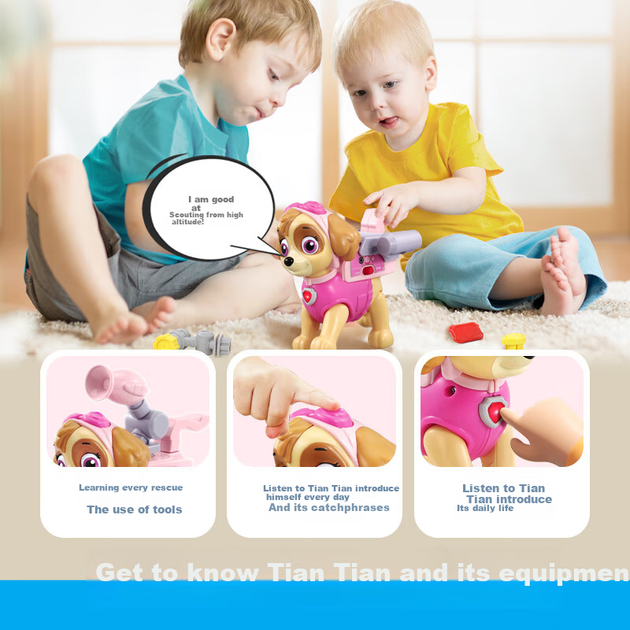 Детский игровой набор VTech «Щенячий патруль: Спасательный отряд», реалистичный набор для ролевых игр, розовый, подарок на день рождения для девочки. - Фото 6 Детский игровой набор VTech «Щенячий патруль: Спасательный отряд», реалистичный набор для ролевых игр, розовый, подарок на день рождения для девочки. - изображение 6