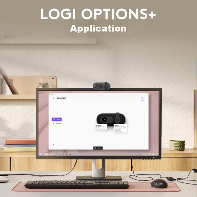 Веб-камера Logitech Brio 90 Full HD 1080p Rose - зображення 7