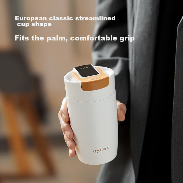 Термокружка Hongmengzhixuan Haersi, совместимая с умной кружкой для кофе Huawei Smart Life объемом 370 мл, подарок для мужчин и женщин. - изображение 6