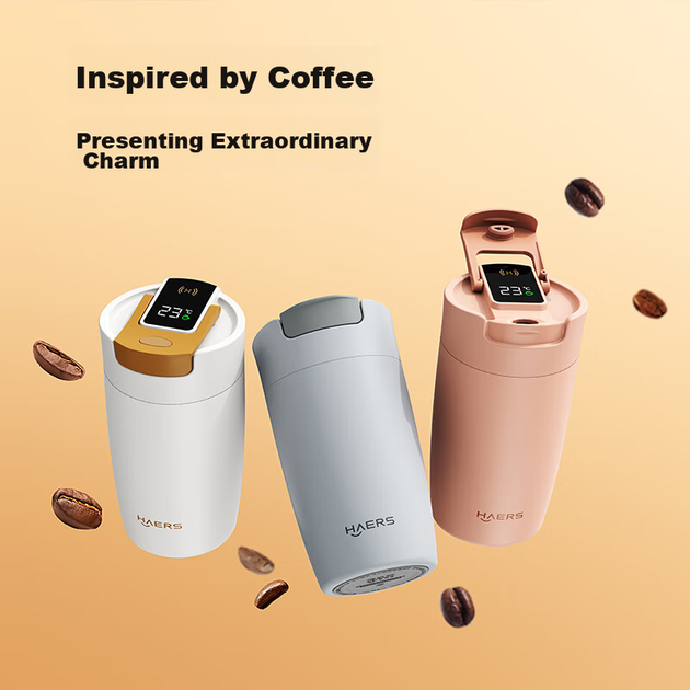 Термокружка Hongmengzhixuan Haersi, совместимая с умной кружкой для кофе Huawei Smart Life объемом 370 мл, подарок для мужчин и женщин. - изображение 12