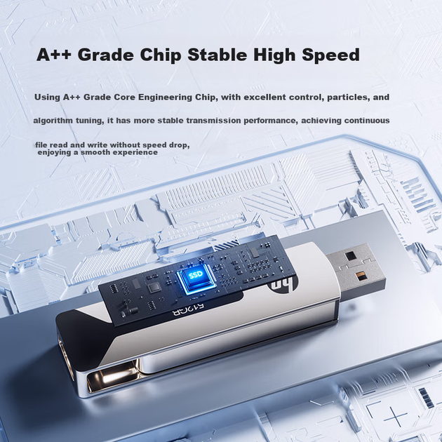 Твердотільний флеш-накопичувач HP 512 ГБ USB 3.2 Ultra-Fast Dual-Interface Type-C, швидкість читання до 1000 МБ/с, металевий USB-накопичувач великої ємності, сумісний із телефонами та комп'ютерами для офісу та навчання, універсальний флеш-накопичувач - изображение 5
