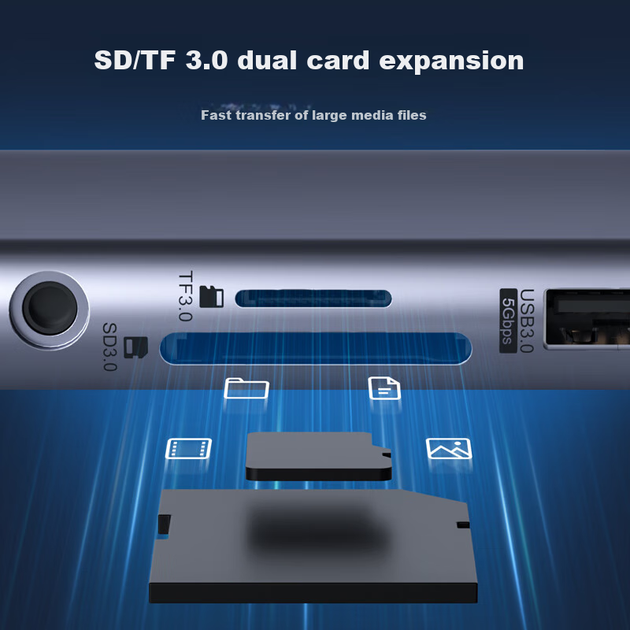 Хаб Hagibis з дисплеєм, USB-C, Ethernet, HDMI, для Apple/Mac, Thunderbolt 4 - зображення 11