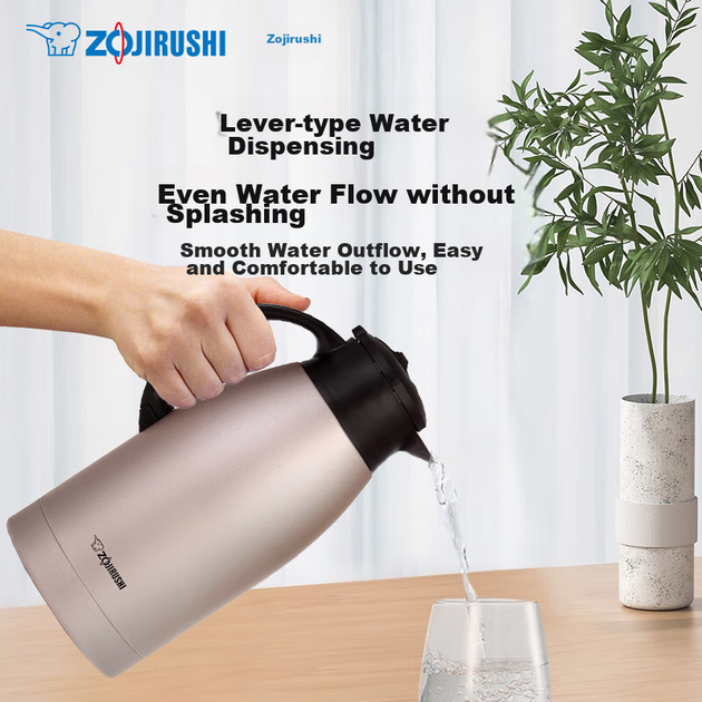 Ізольована пляшка ZO JIRUSHI, велика ємність, вакуумний термос з нержавіючої сталі 304, чайник для гарячої води з широким горлом, зручний для дому та офісу, FE1.5L - Фото 5 Ізольована пляшка ZO JIRUSHI, велика ємність, вакуумний термос з нержавіючої сталі 304, чайник для гарячої води з широким горлом, зручний для дому та офісу, FE1.5L - изображение 5
