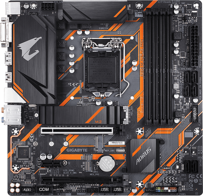 Материнская плата Gigabyte B360M Aorus Pro (s1151, Intel B360, PCI-Ex16 ...