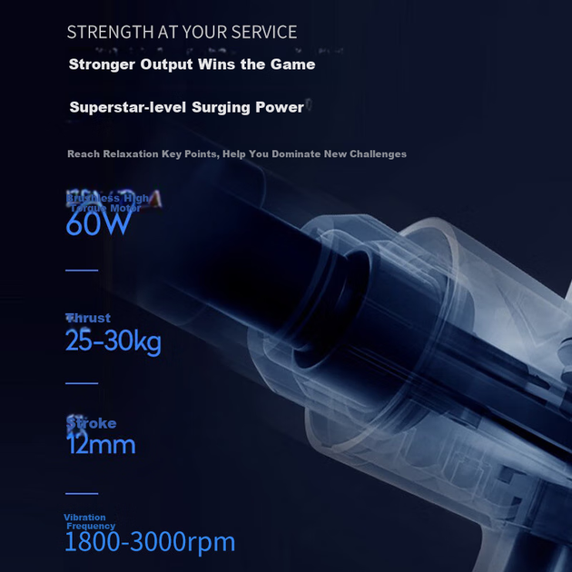 HYPERICE Hypervolt 2.0 Профессиональный массажер для мышц и фасций для восстановления после тренировок, черный [Подарок для мужчин] - изображение 4