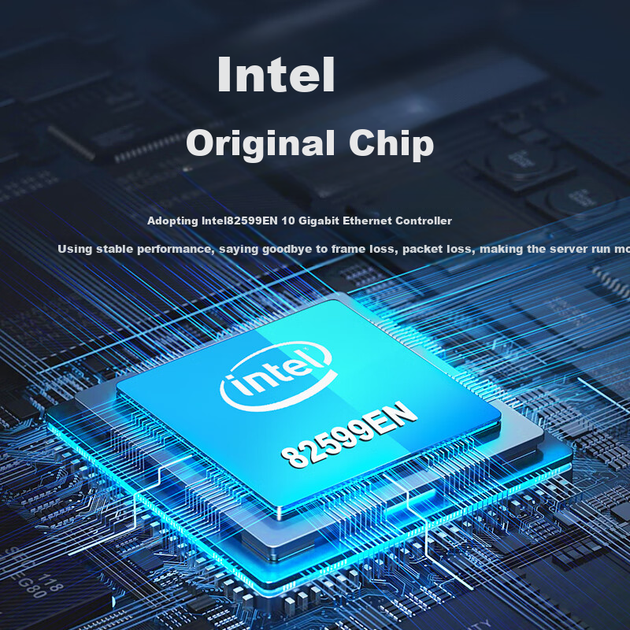 Сетевая карта FLYBISH KY-82599 PCIe X8 10G с одним оптоволоконным портом, чип Intel 82599, сетевой адаптер X520-DA1 с одним оптическим портом для серверов. - Фото 5 Сетевая карта FLYBISH KY-82599 PCIe X8 10G с одним оптоволоконным портом, чип Intel 82599, сетевой адаптер X520-DA1 с одним оптическим портом для серверов. - изображение 5