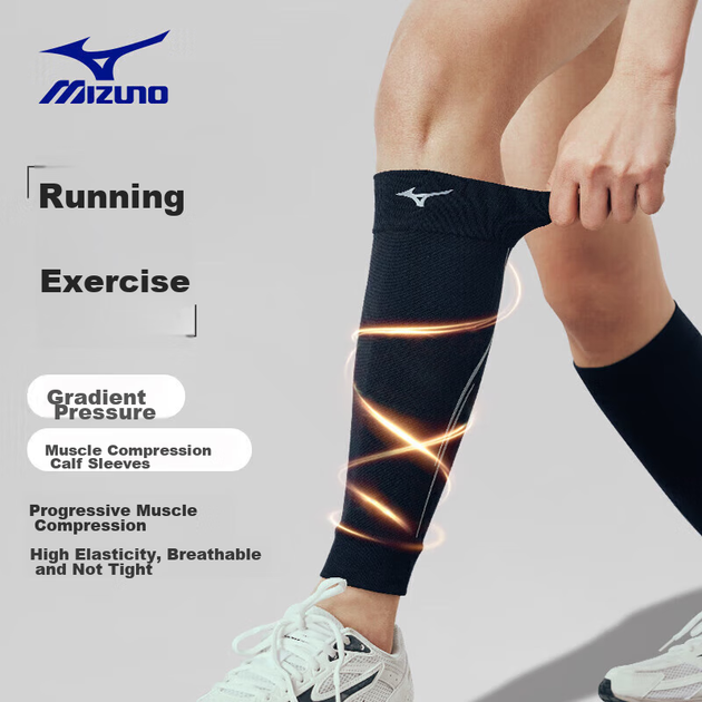 Компрессионные гетры MIZUNO для бега, марафона, баскетбола и бадминтона, тонкие, унисекс, размер M - изображение 5