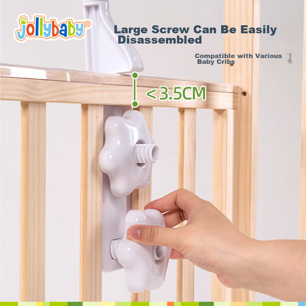 Мобільна ліжечко для новонароджених Jollybaby, підвісна обертова музична підвіска, іграшка для немовлят 0-1 рік, світ джунглів - зображення 7