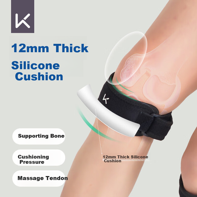 Наколенник Keep Patellar Strap профессиональный спортивный для бега похода альпинизма бадминтона - Фото 5 Наколенник Keep Patellar Strap профессиональный спортивный для бега похода альпинизма бадминтона - изображение 5
