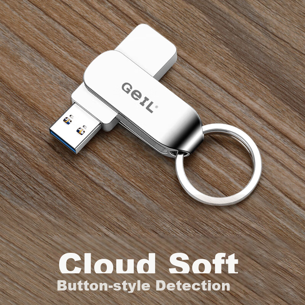 Флеш-накопитель GEIL 256 ГБ USB 3.0, скорость чтения 100 МБ/с, металлический поворотный корпус, высокая скорость чтения/записи, прочный USB-накопитель для бизнеса, офиса и учебы, серия GH310. - изображение 9