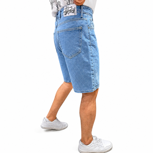 Чоловічі джинсові шорти Stussy блакитні 30(Р) (1027-211-4) - зображення 5