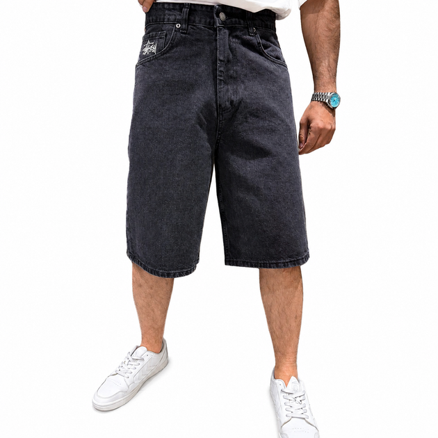 Чоловічі джинсові шорти Stussy сірі 34(Р) (1027-213-2 S02) - зображення 4