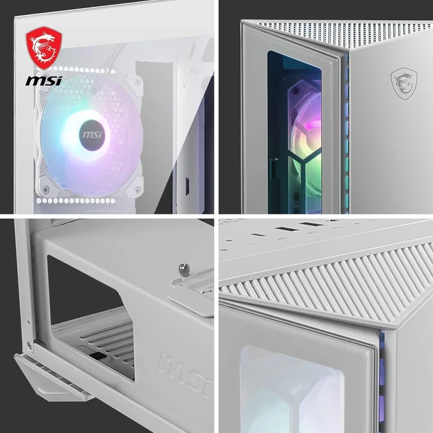Корпус для ПК MSI MPG GUNGNIR 110R ARGB Белый (102063022) - изображение 5