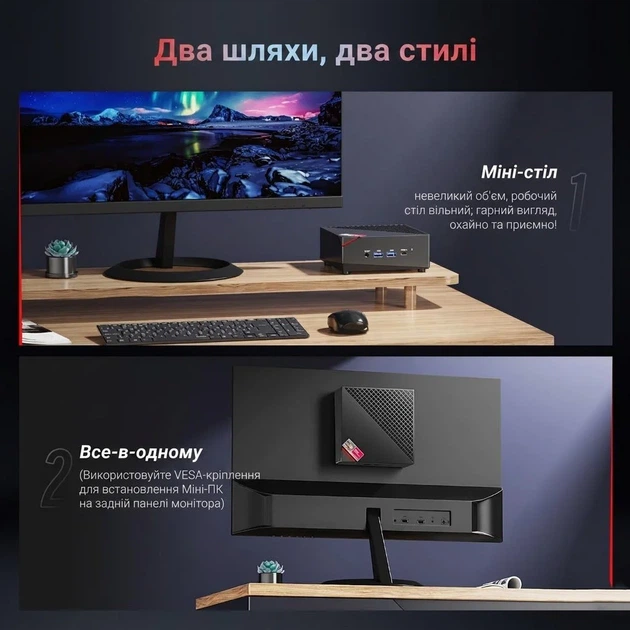 Мини ПК NiPoGi AM06PRO / AMD Ryzen 7 5825U / RAM 16GB / SSD 512GB / 1 x HDMI / 2 x LAN / Wi-Fi 6 / Bluetooth 5.2 / Windows 11 / Черный (101933119) - Фото 4 Мини ПК NiPoGi AM06PRO / AMD Ryzen 7 5825U / RAM 16GB / SSD 512GB / 1 x HDMI / 2 x LAN / Wi-Fi 6 / Bluetooth 5.2 / Windows 11 / Черный (101933119) - изображение 4