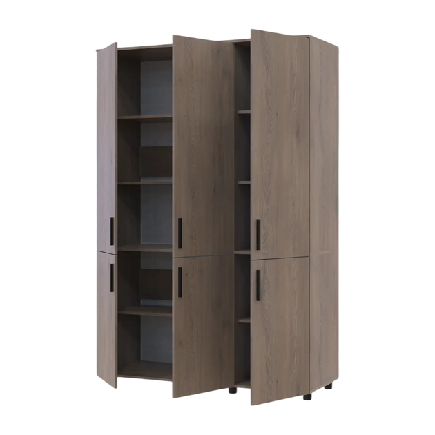 Шкаф для одежды Doros Торн Кремона Канноло 3 ДСП (полки) 135х51.6х200 (DRS-012066) - Фото 6 Шкаф для одежды Doros Торн Кремона Канноло 3 ДСП (полки) 135х51.6х200 (DRS-012066) - изображение 6