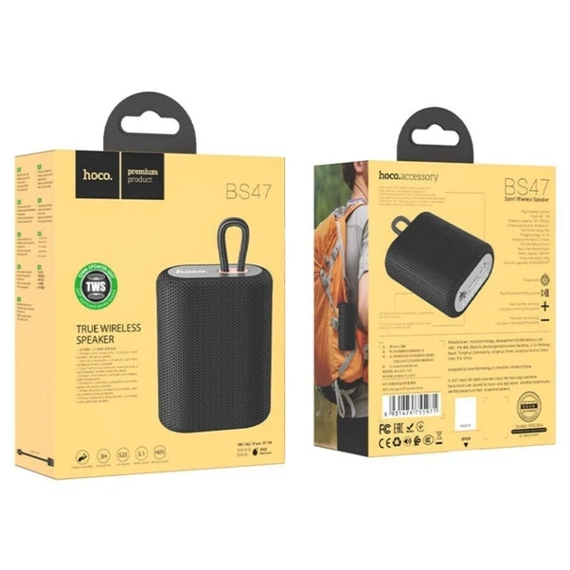 Колонка BT Hoco BS47 (Black) - Фото 3 Колонка BT Hoco BS47 (Black) - изображение 3