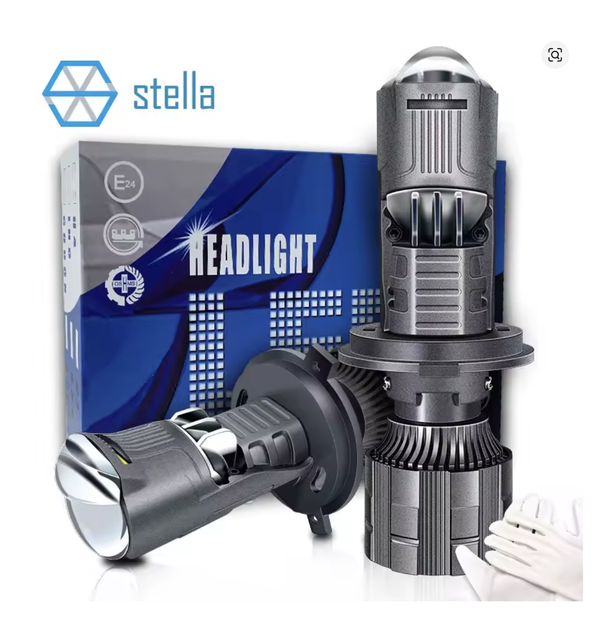 Світлодіодні лампи H4 BI-LED Stella з мінілінзами та CANBUS, 2 шт - Фото 1 Світлодіодні лампи H4 BI-LED Stella з мінілінзами та CANBUS, 2 шт - зображення 1
