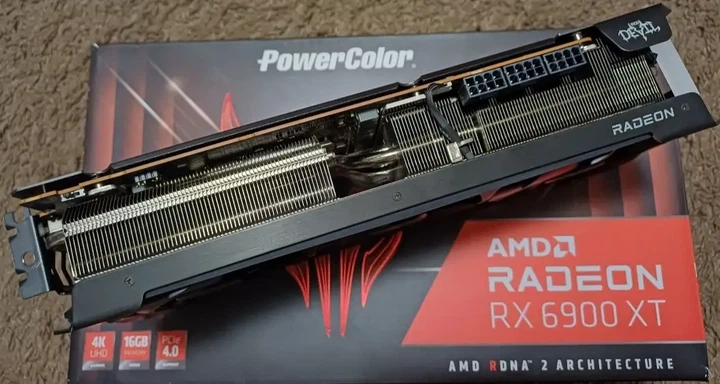 Видеокарта PowerColor RX 6900 XT 16GB Red Devil (16GB D6-3DHE/OC) (GDDR6, 256 bit,PCI-E v4.0 x16) Б/у - изображение 2