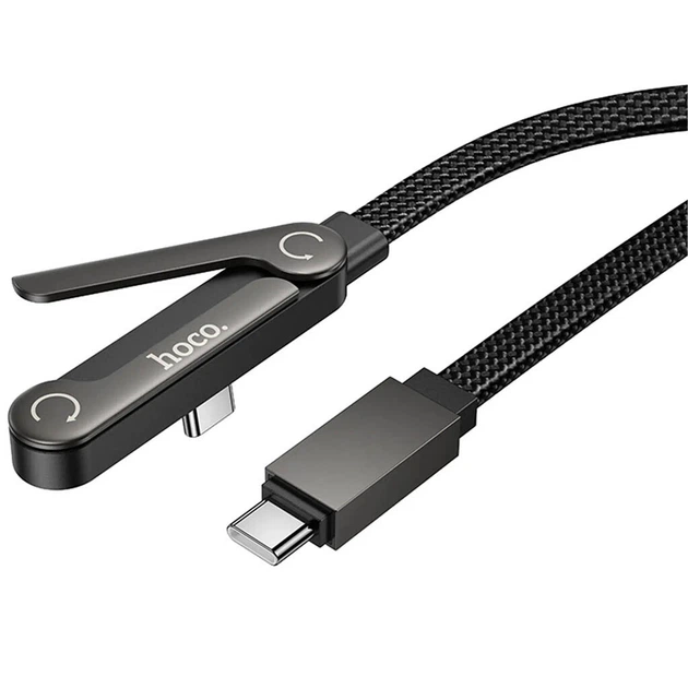 USB кабель Hoco U150 Exquisite, Type-C, 1.2 м., Чорний - 706435 - зображення 3