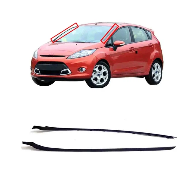 Молдинги на лобовое стекло Ford Fiesta 2008-2017 комплект левый правый 2 шт - Фото 1 Молдинги на лобовое стекло Ford Fiesta 2008-2017 комплект левый правый 2 шт - изображение 1