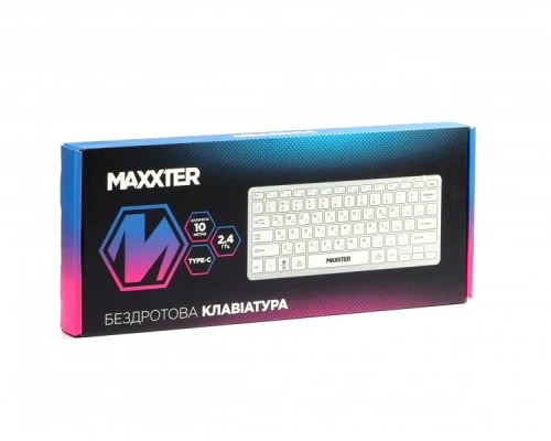 Клавиатура беспроводная Maxxter KBW-C01S-UA, Silver - Фото 10 Клавиатура беспроводная Maxxter KBW-C01S-UA, Silver - изображение 10