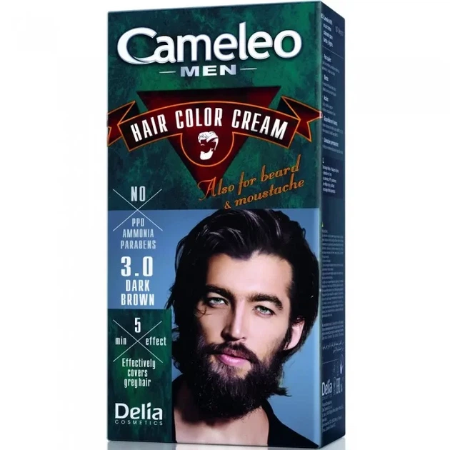 Краска для мужчин Delia cosmetics Cameleo Men 3.0 Темно-коричневый 30 мл (5901350445839) - изображение 2