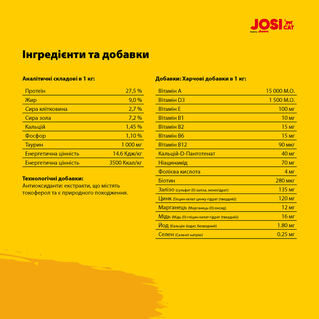 JosiCat Tasty Beef 10 кг - Корм ​​з яловичиною для дорослих котів - зображення 4